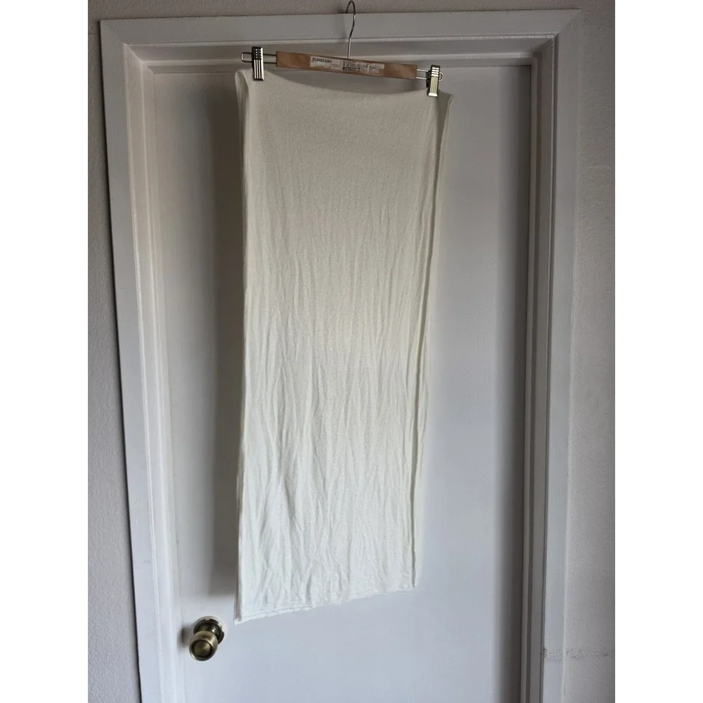 Bleusalt Scarf White Solid Casual Minimalist Wrap Shawl Rectangle Women